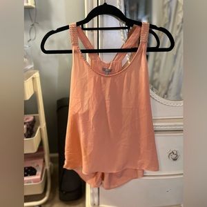 Pale pink tank from Charolette Russe